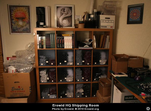 Erowid HQ Shipping Room